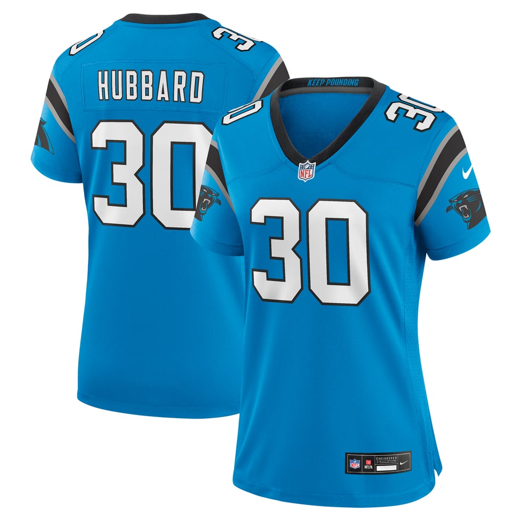 Women's Carolina Panthers Chuba Hubbard Nike Blue Alternate Game Jersey - Image 1
