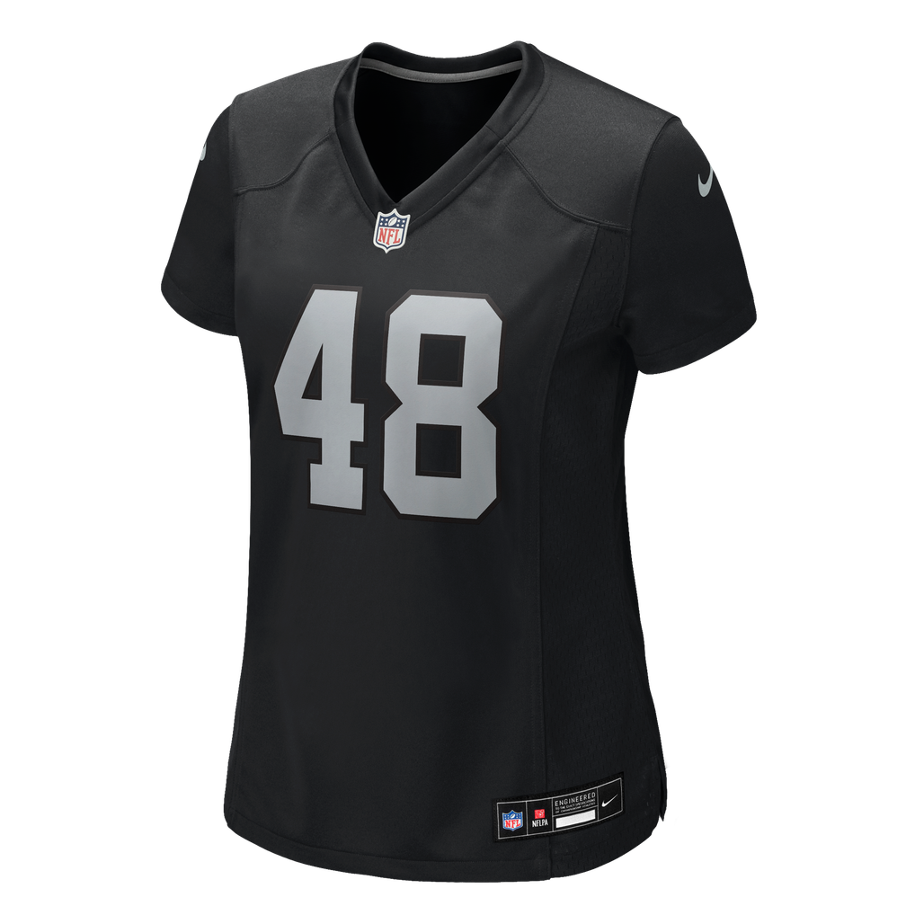 Women's Las Vegas Raiders Cian Slone Nike Black Team Game Jersey - Image 7