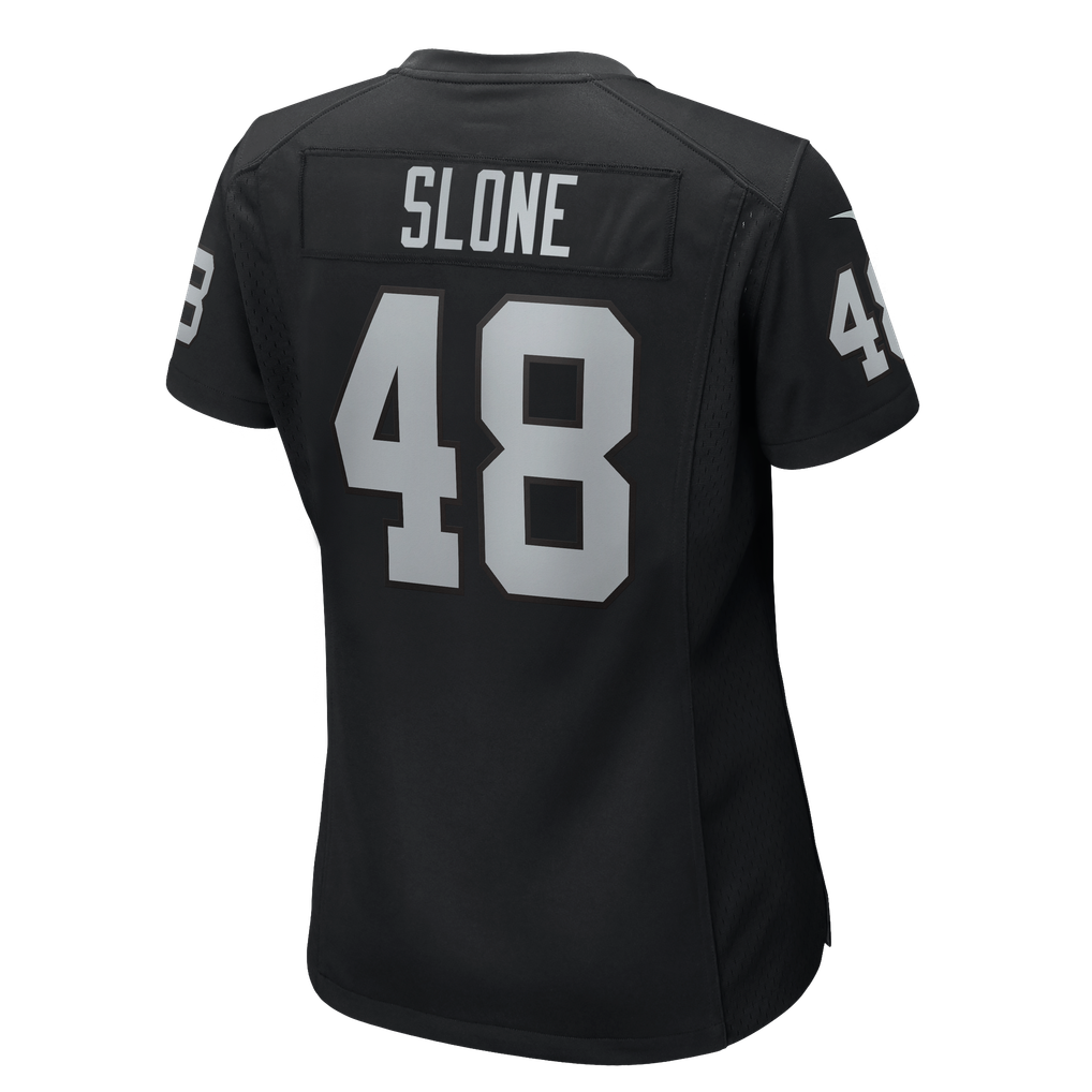 Women's Las Vegas Raiders Cian Slone Nike Black Team Game Jersey - Image 8