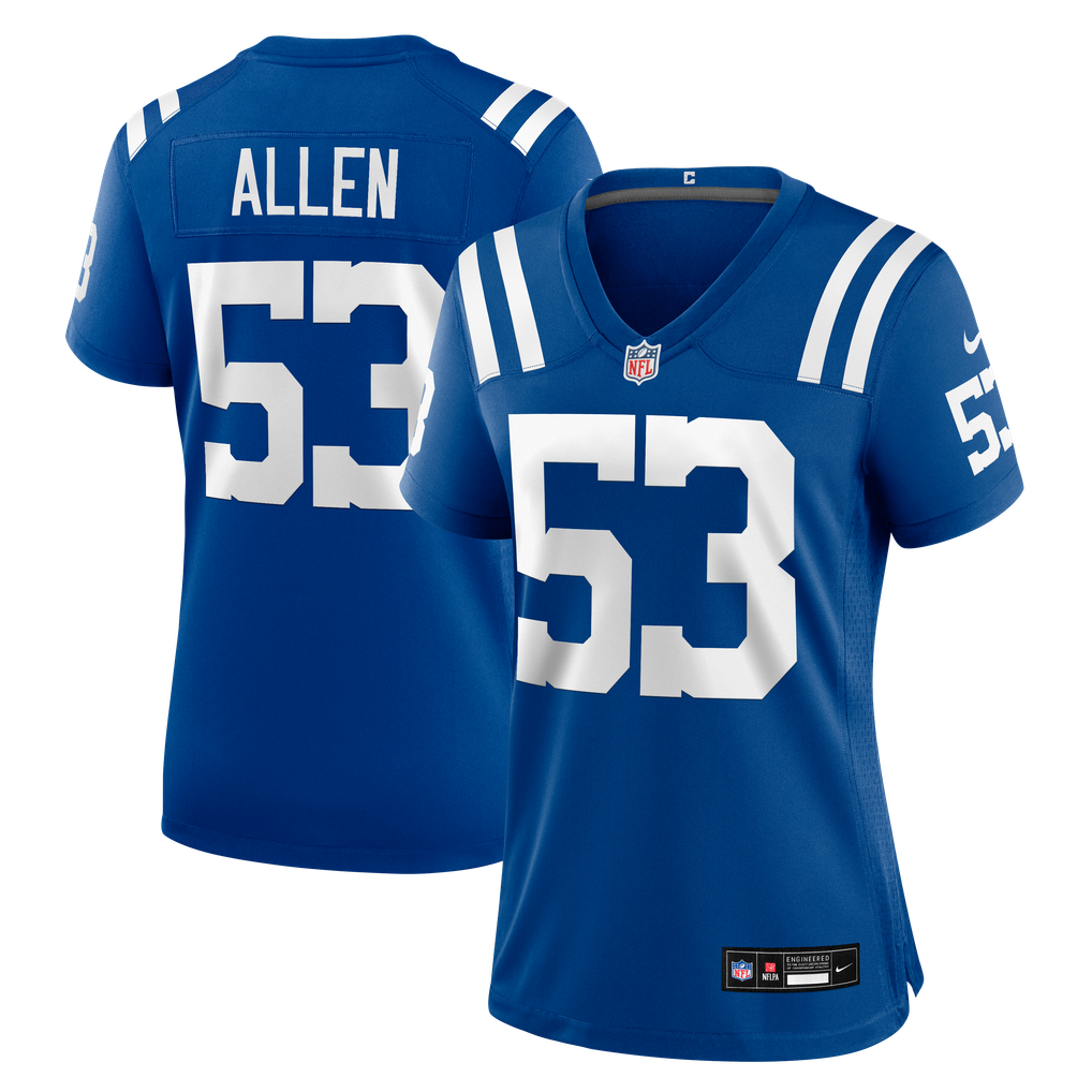 Women's Indianapolis Colts CJ Allen Nike Royal Team Game Jersey - Image 1