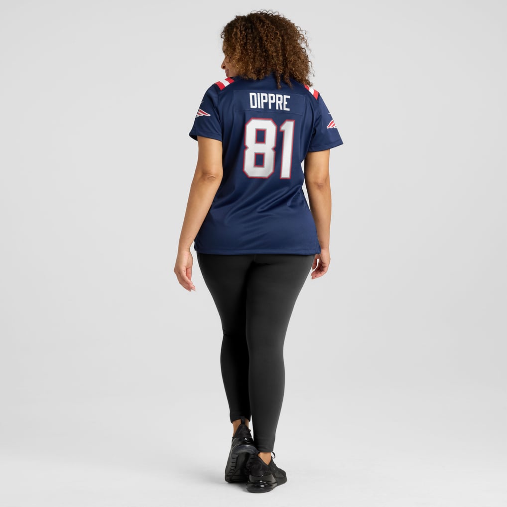 Women's New England Patriots CJ Dippre Nike Navy Team Game Jersey - Image 6