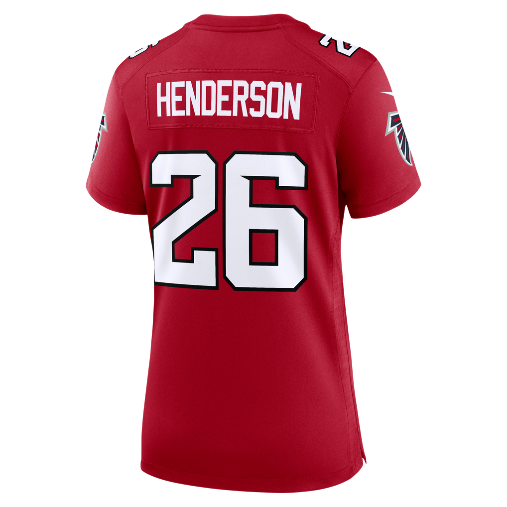 Women's Atlanta Falcons CJ Henderson Nike Red Team Game Jersey