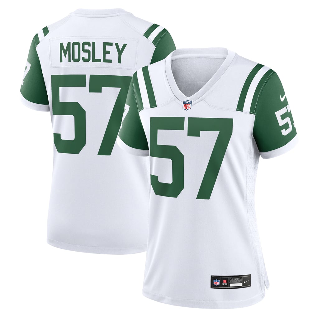 Women's New York Jets C.J. Mosley Nike White Classic Alternate Game Jersey - Image 2