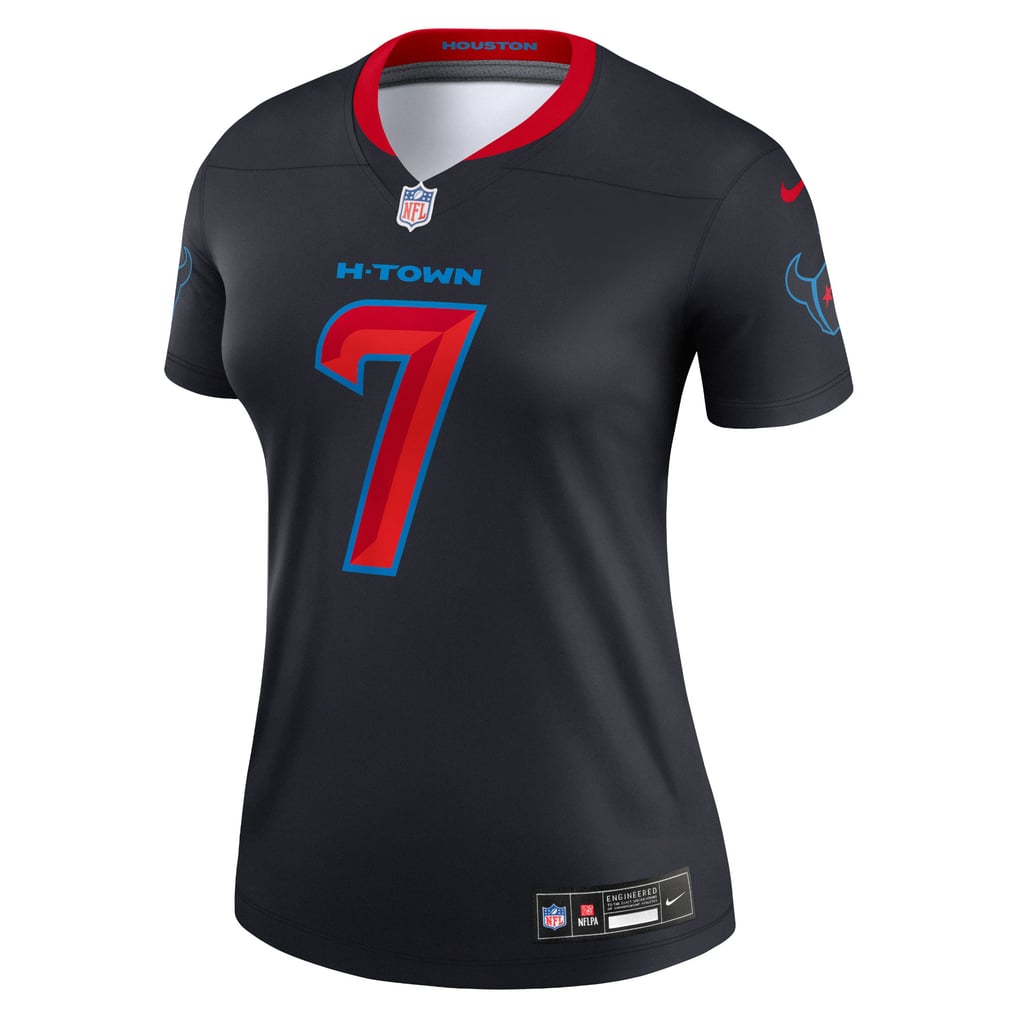 Women's Houston Texans C.J. Stroud Nike  Navy Alternate Legend Player Performance Top - Image 3