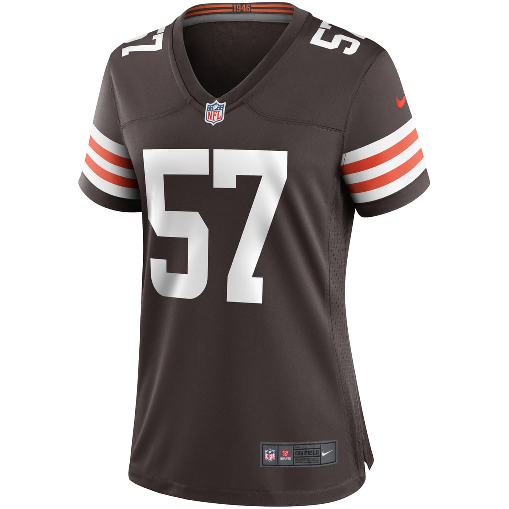 Women's Cleveland Browns Clay Matthews Nike Brown Game Retired Player Jersey - Image 3