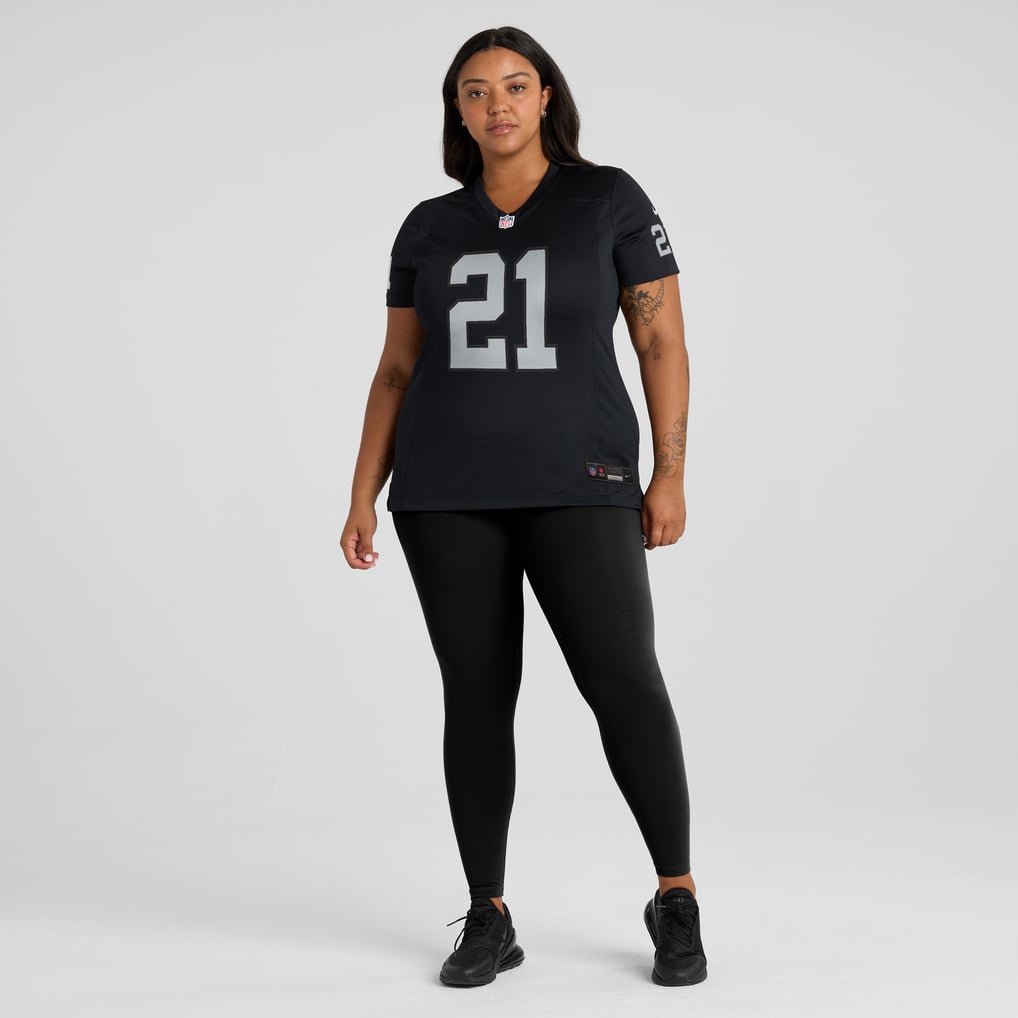 Women's Las Vegas Raiders Cliff Branch Nike Black Retired Player Game Jersey - Image 7