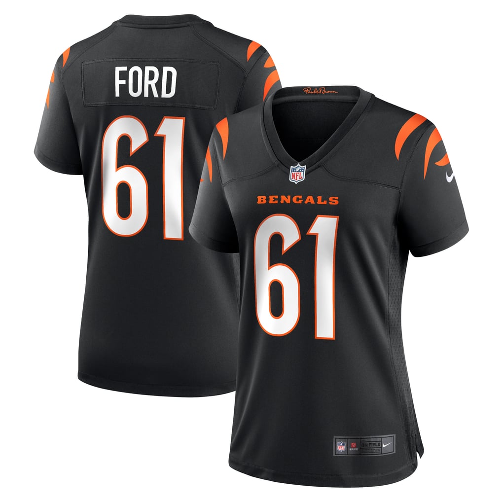 Women's Cincinnati Bengals Cody Ford Nike Black Game Jersey - Image 1