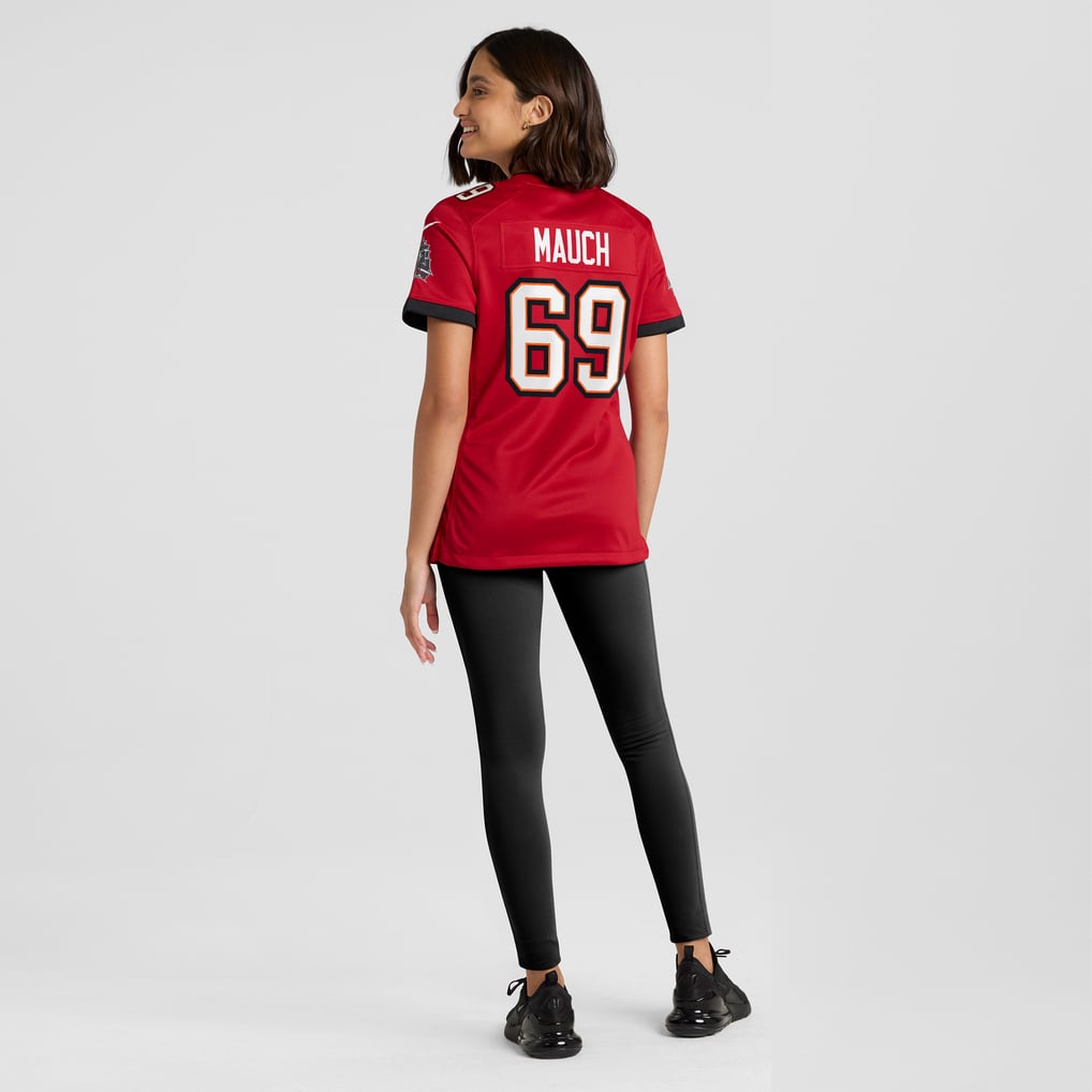 Women's Tampa Bay Buccaneers Cody Mauch Nike  Red  Game Jersey - Image 6
