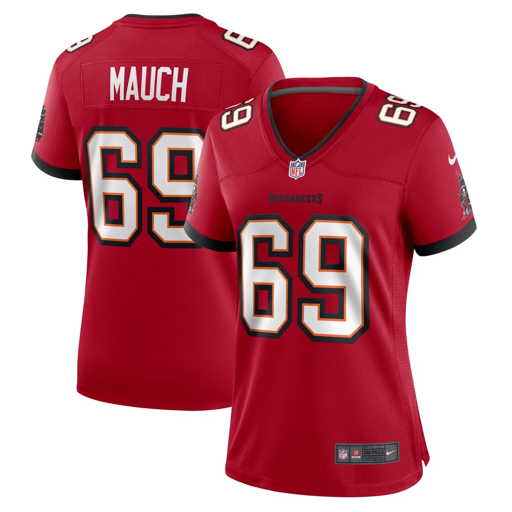 Women's Tampa Bay Buccaneers Cody Mauch Nike  Red  Game Jersey - Image 1