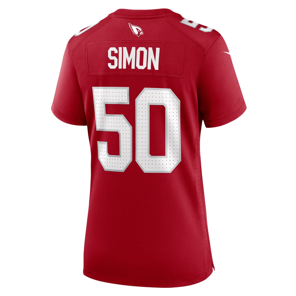 Women's Arizona Cardinals Cody Simon Nike  Cardinal Team Game Jersey - Image 4