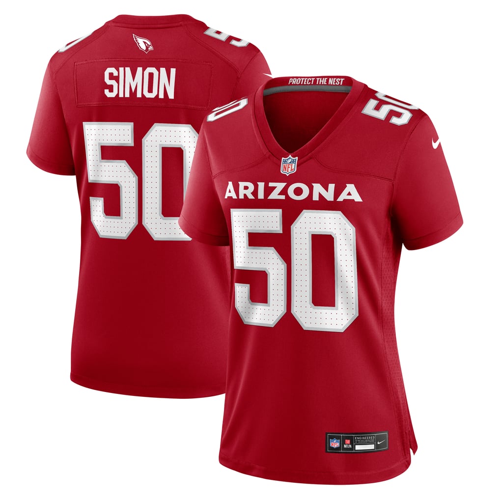 Women's Arizona Cardinals Cody Simon Nike  Cardinal Team Game Jersey - Image 1