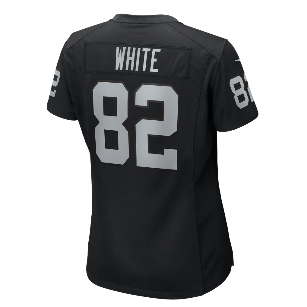 Women's Las Vegas Raiders Cody White Nike Black Team Game Jersey - Image 8