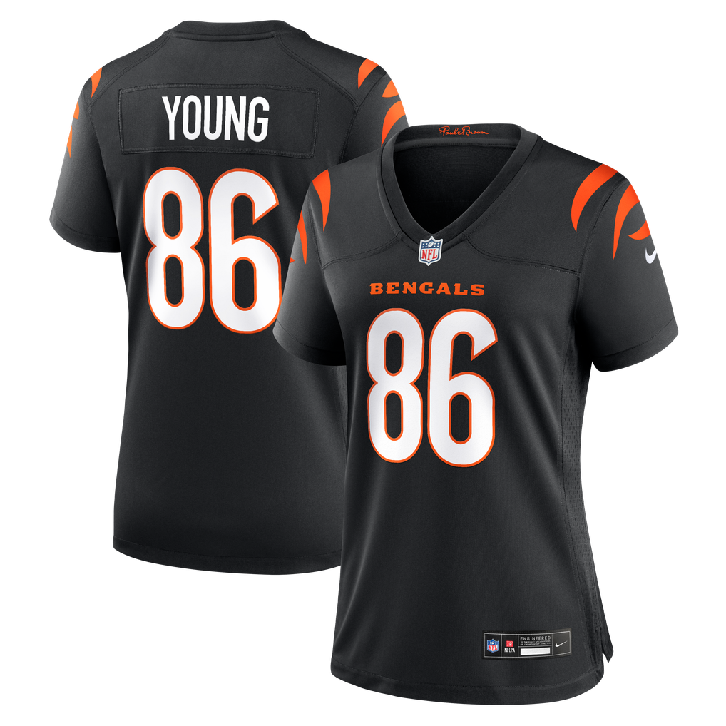Women's Cincinnati Bengals Colbie Young Nike Black Team Game Jersey - Image 2