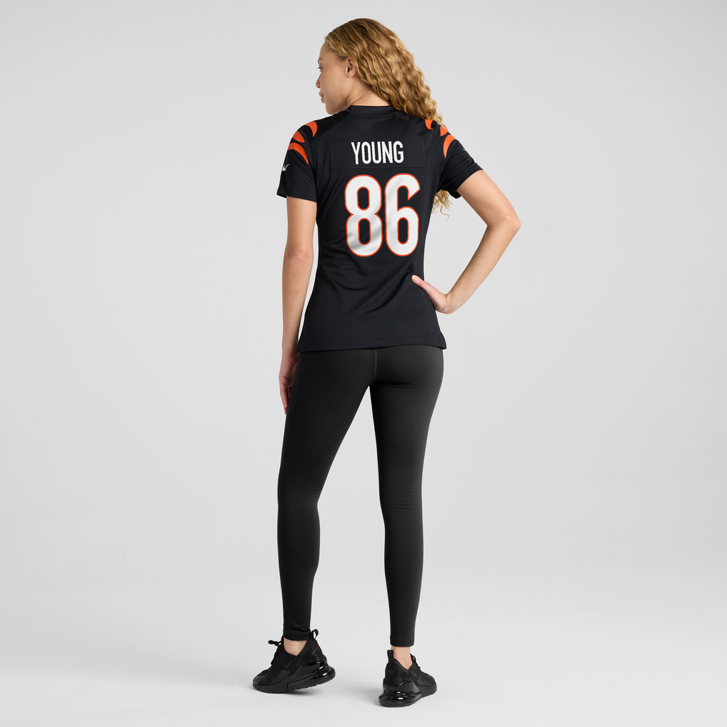 Women's Cincinnati Bengals Colbie Young Nike Black Team Game Jersey - Image 4