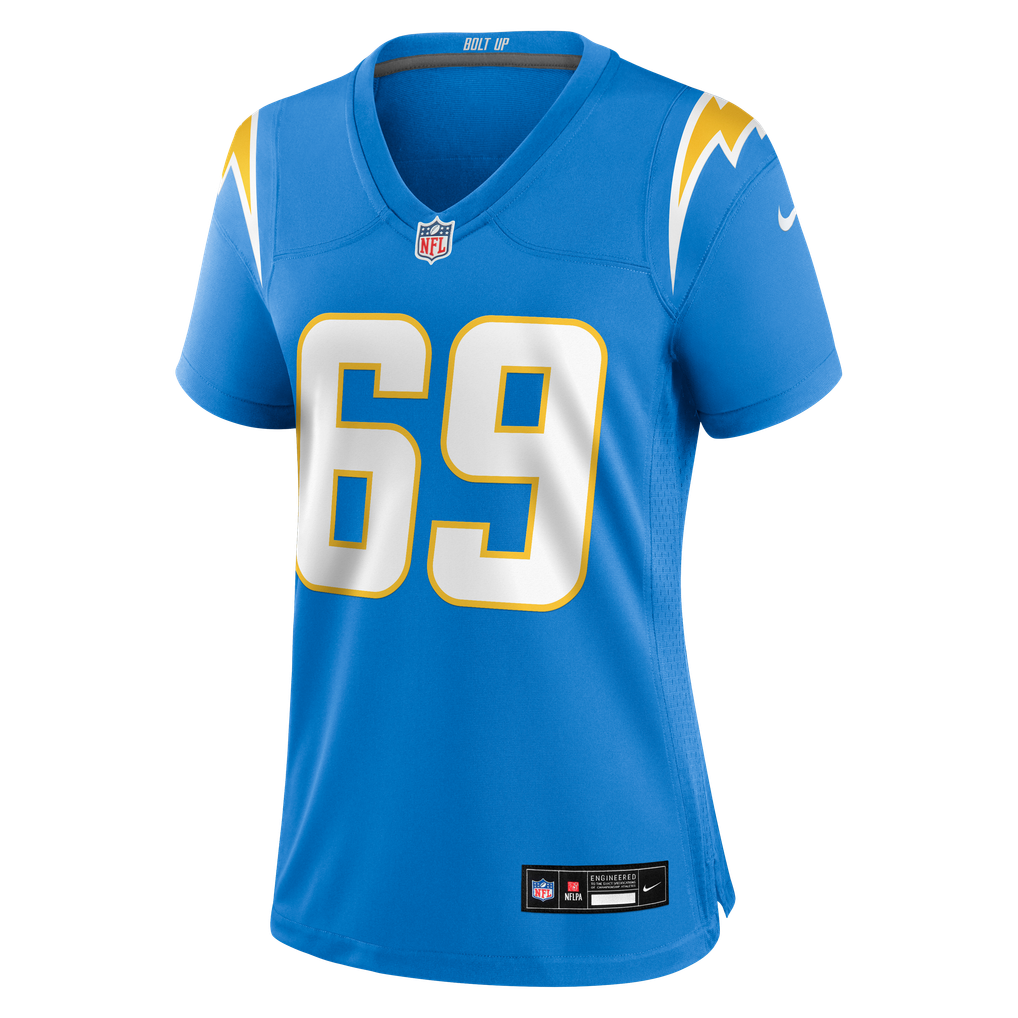 Women's Los Angeles Chargers Cole Strange Nike  Powder Blue Team Game Jersey - Image 3