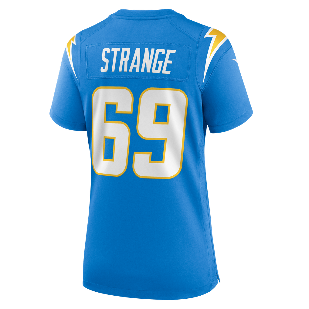 Women's Los Angeles Chargers Cole Strange Nike  Powder Blue Team Game Jersey - Image 4