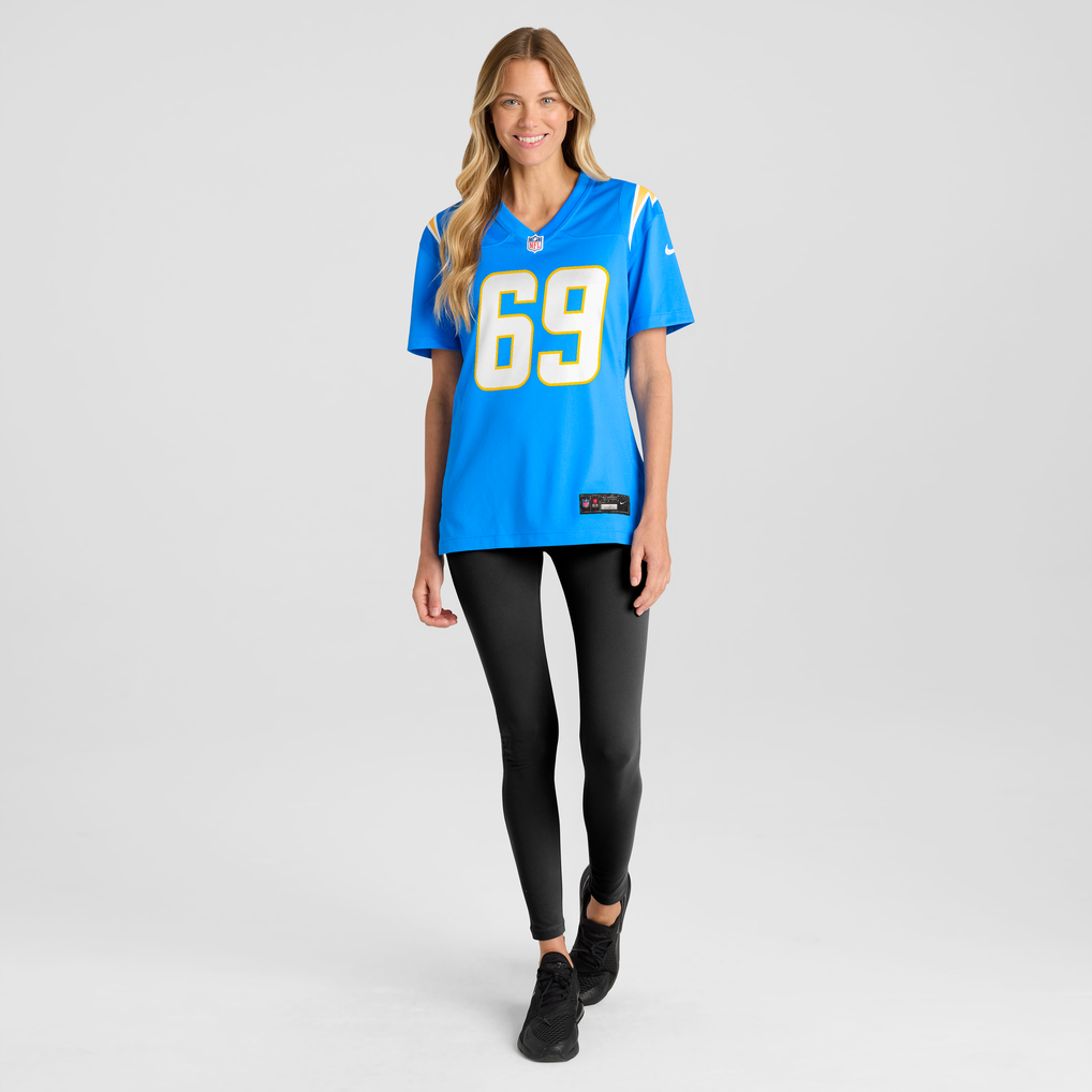 Women's Los Angeles Chargers Cole Strange Nike  Powder Blue Team Game Jersey - Image 5