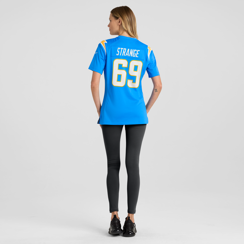 Women's Los Angeles Chargers Cole Strange Nike  Powder Blue Team Game Jersey - Image 6