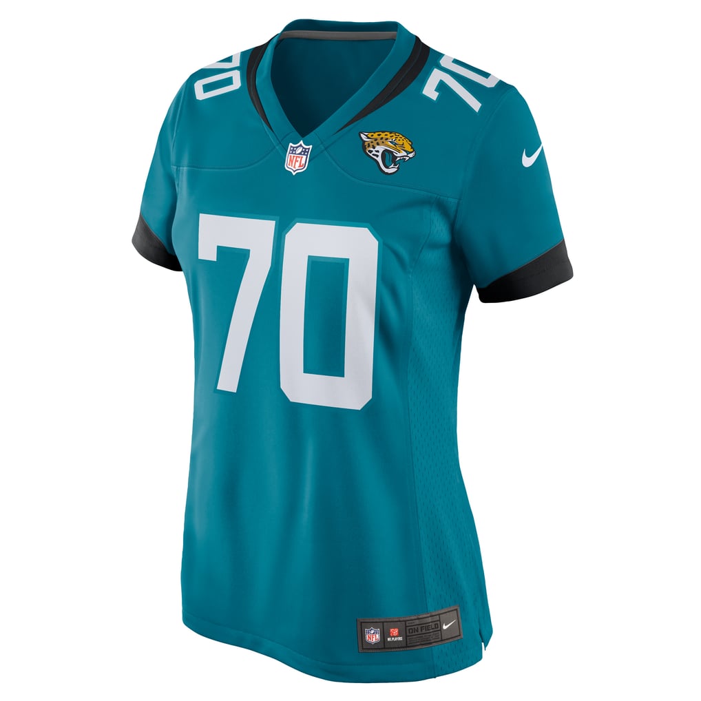 Women's Jacksonville Jaguars Cole Van Lanen Nike Teal Game Player Jersey - Image 3