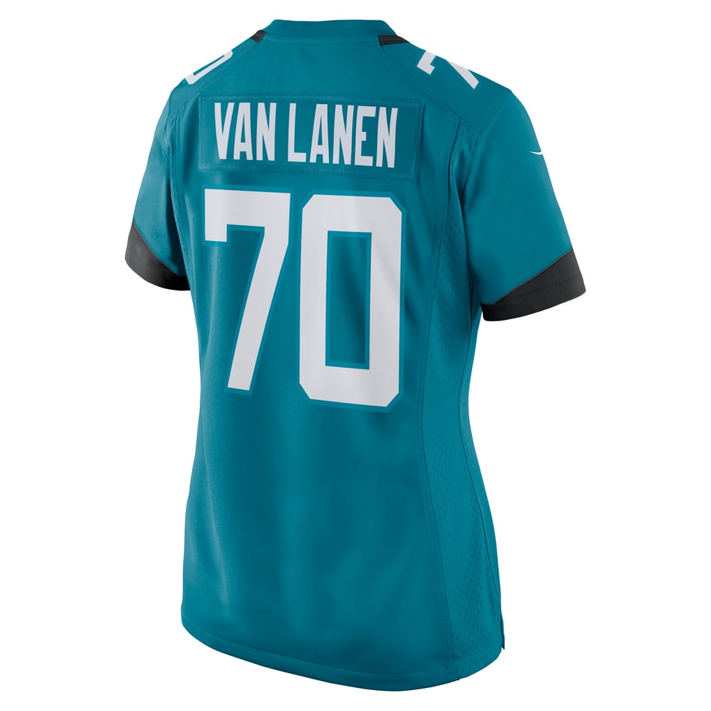 Women's Jacksonville Jaguars Cole Van Lanen Nike Teal Game Player Jersey - Image 4