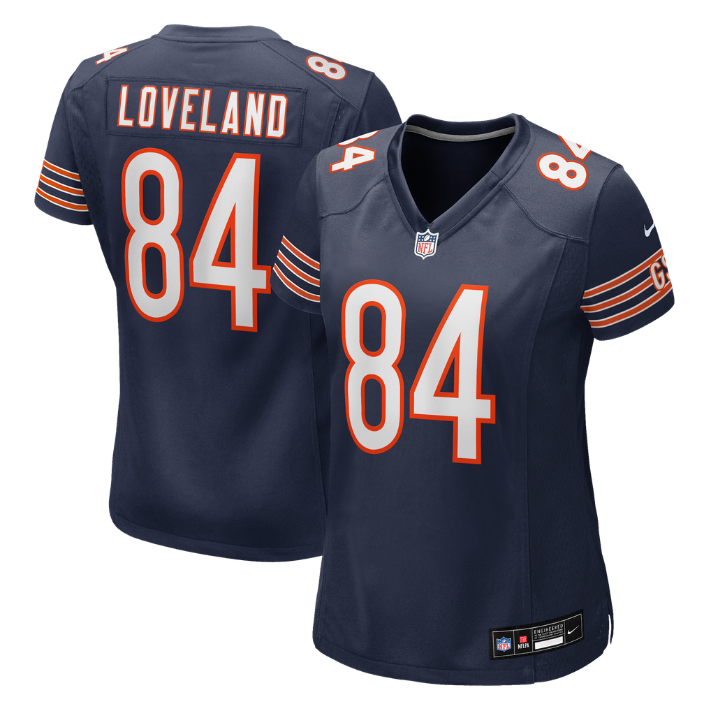 Women's Chicago Bears Colston Loveland Nike Navy Team Game Jersey - Image 1