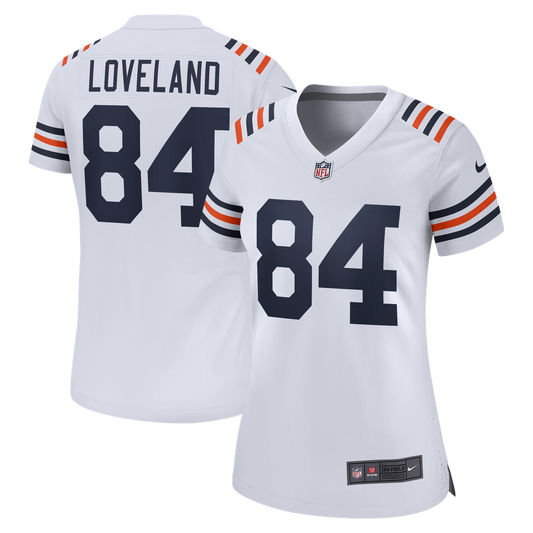 Women's Chicago Bears Colston Loveland Nike White Alternate Game Jersey - Image 1