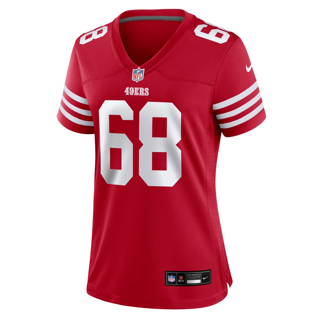 Women's San Francisco 49ers Colton McKivitz Nike  Scarlet Team Game Jersey - Image 3