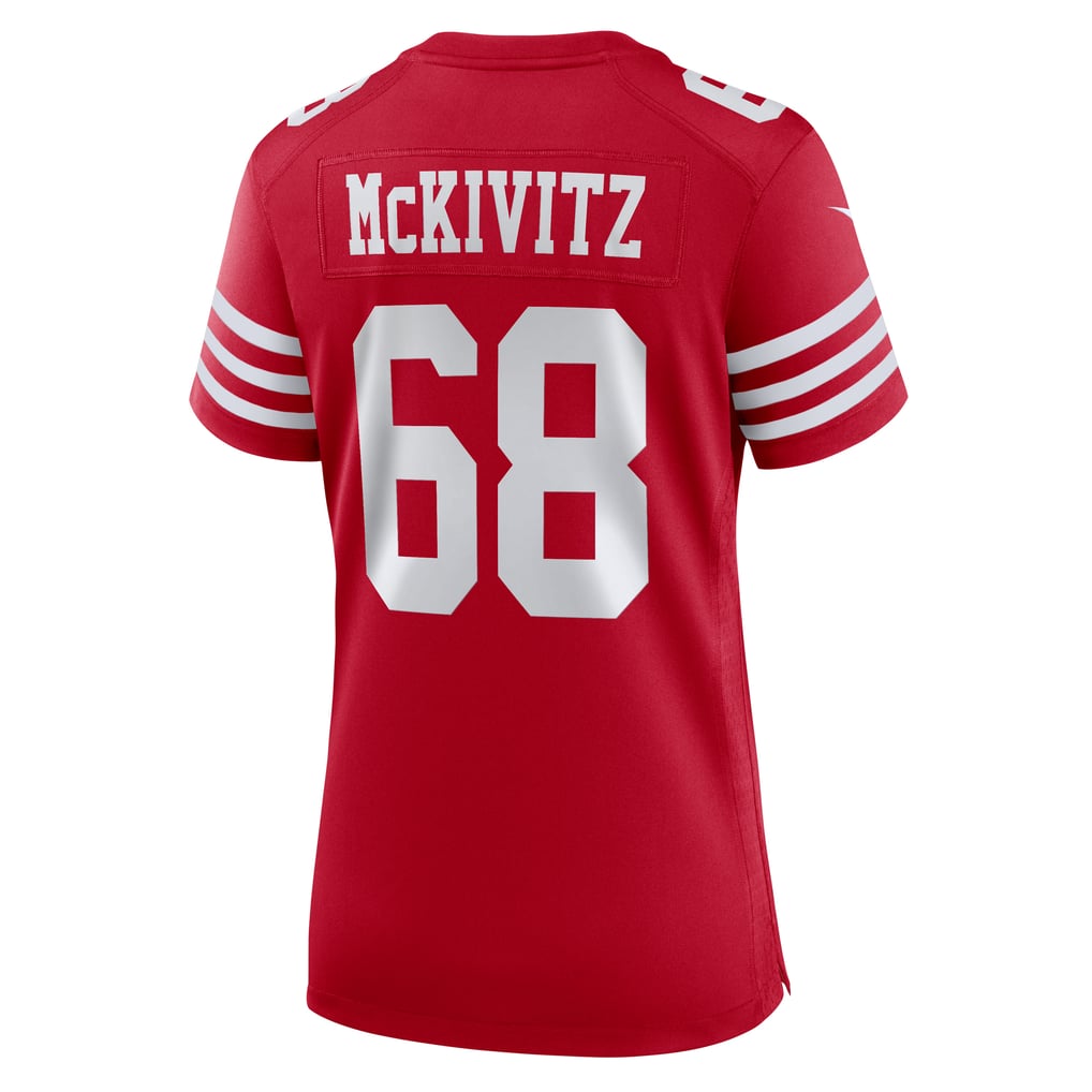 Women's San Francisco 49ers Colton McKivitz Nike  Scarlet Team Game Jersey - Image 4