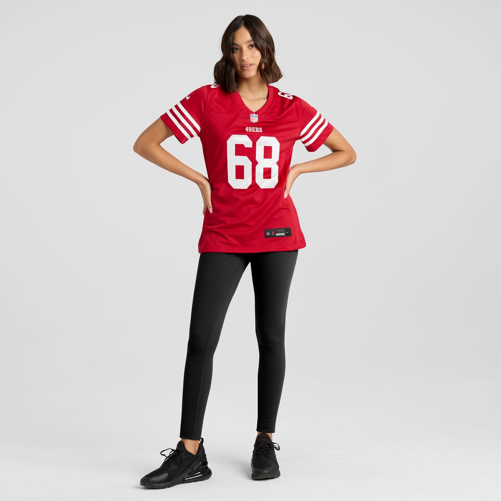 Women's San Francisco 49ers Colton McKivitz Nike  Scarlet Team Game Jersey - Image 5