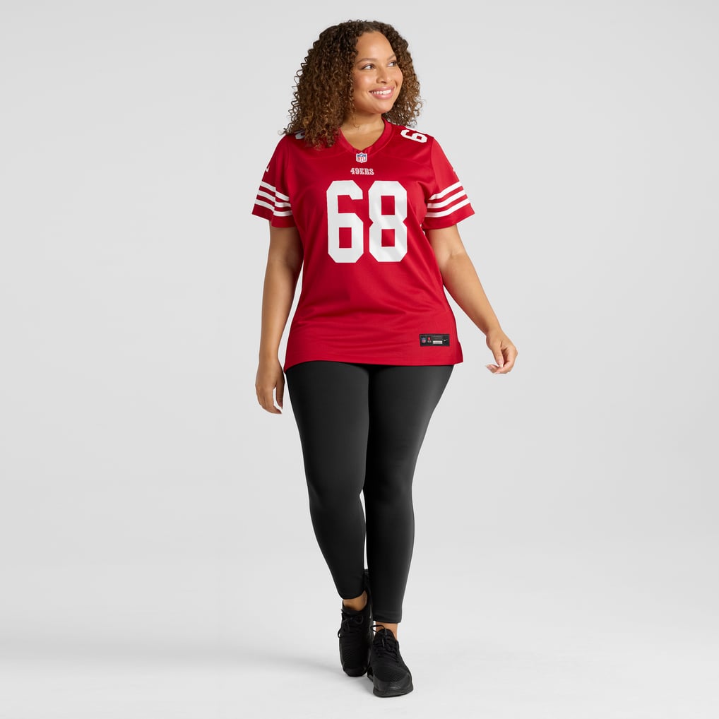 Women's San Francisco 49ers Colton McKivitz Nike  Scarlet Team Game Jersey - Image 7