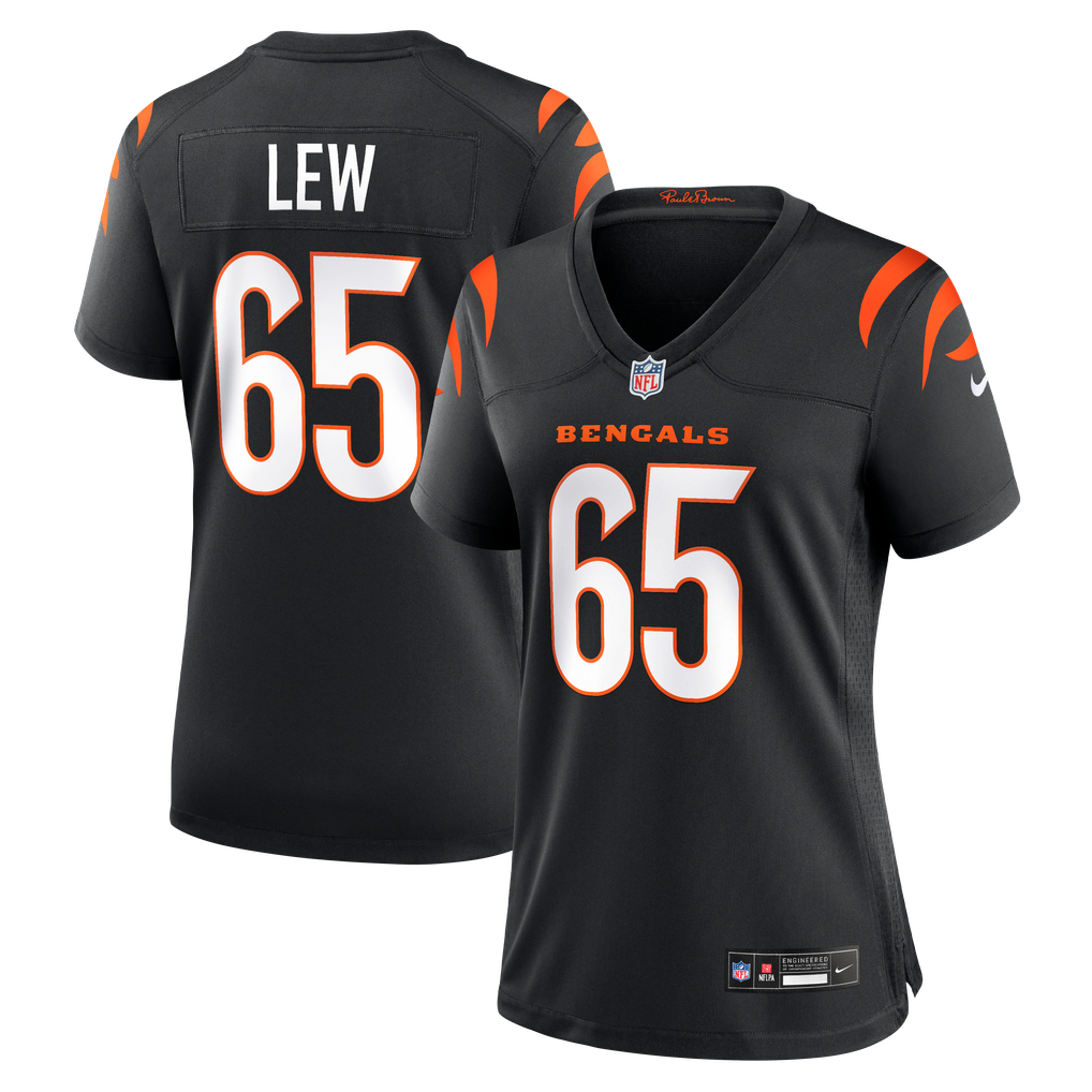 Women's Cincinnati Bengals Connor Lew Nike Black Team Game Jersey - Image 2