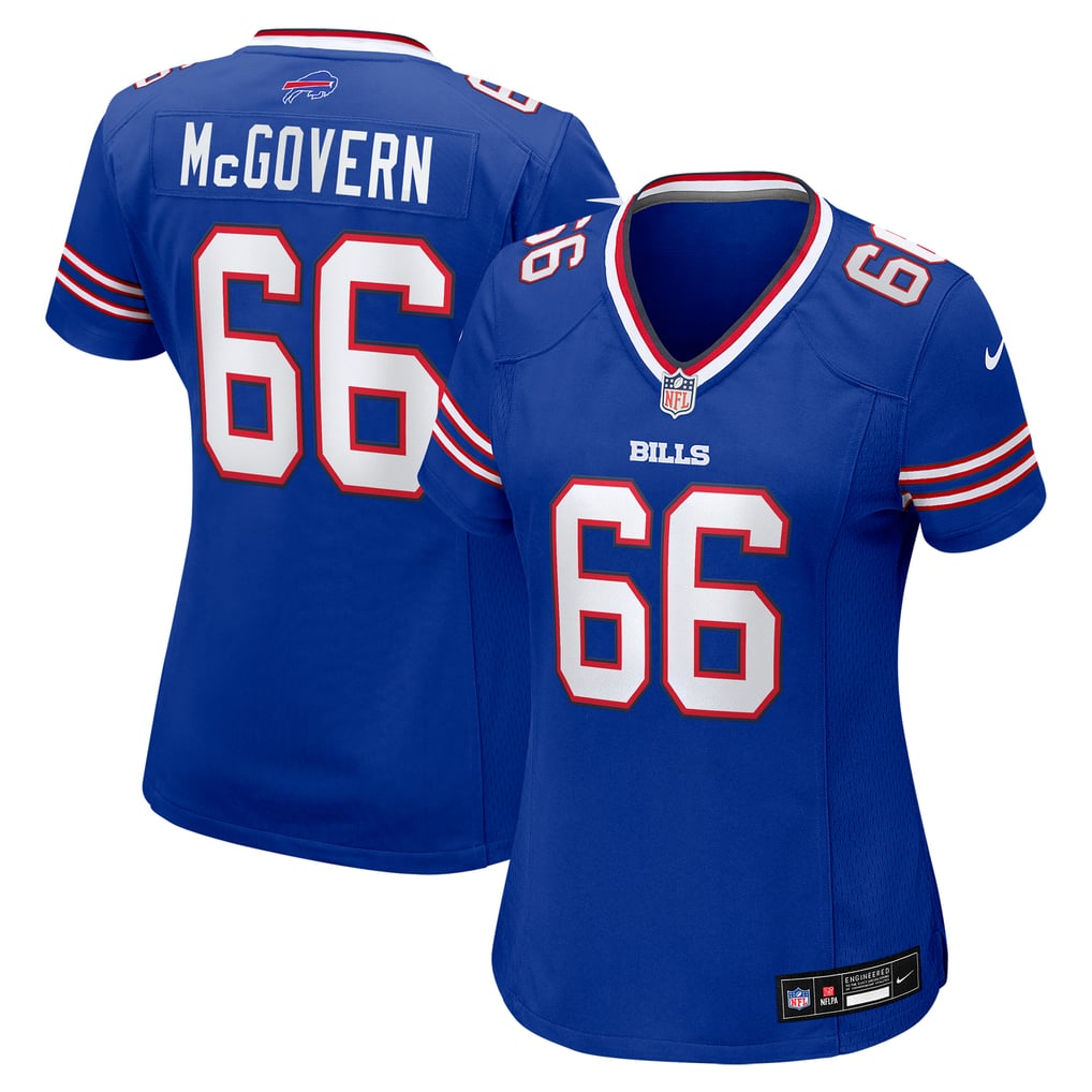 Women's Buffalo Bills Connor McGovern Nike Royal Game Player Jersey - Image 1