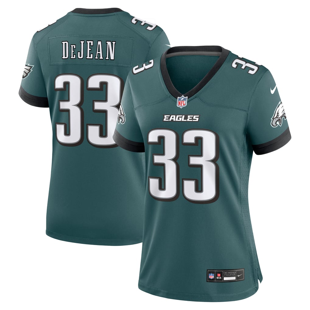 Women's Philadelphia Eagles Cooper DeJean Nike  Midnight Green Team Game Jersey - Image 2