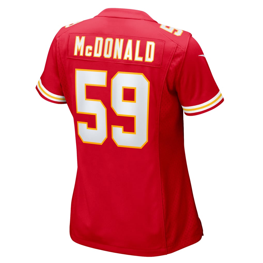 Women's Kansas City Chiefs Cooper McDonald Nike  Red Team Game Jersey - Image 4