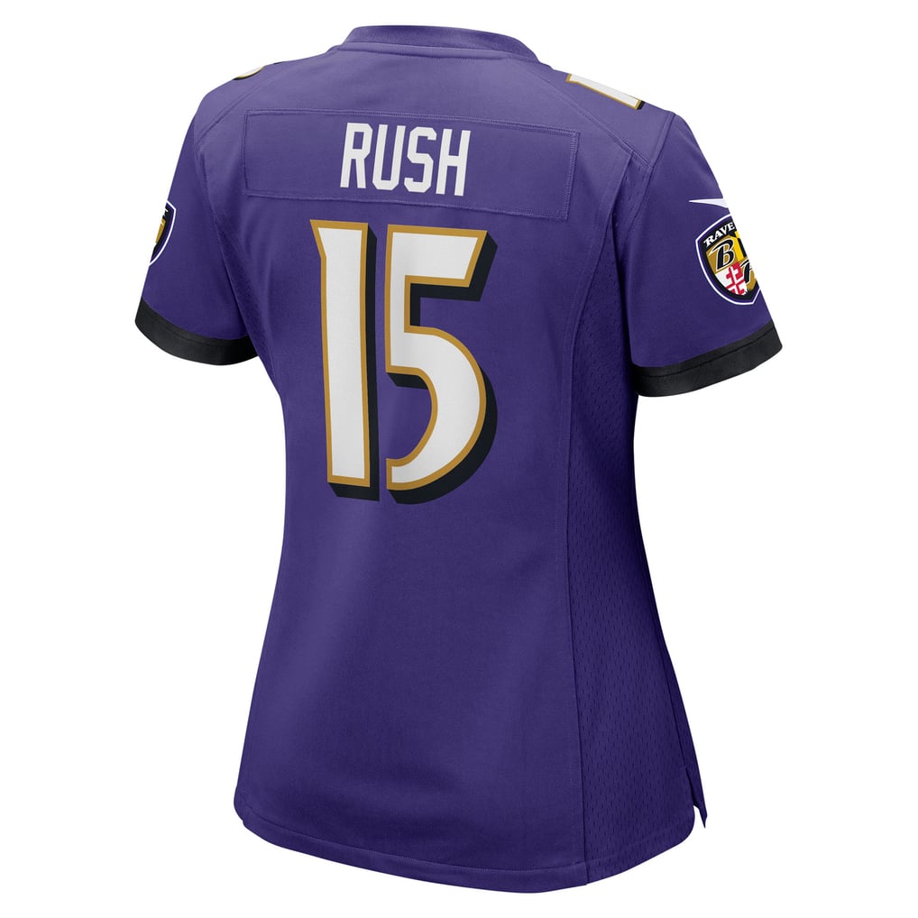 Women's Baltimore Ravens Cooper Rush Nike Purple Team Game Jersey