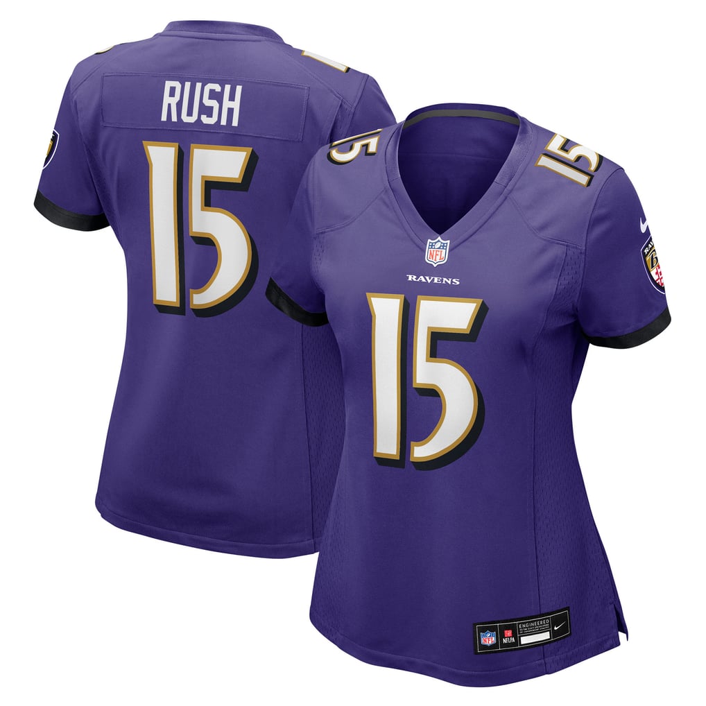 Women's Baltimore Ravens Cooper Rush Nike Purple Team Game Jersey