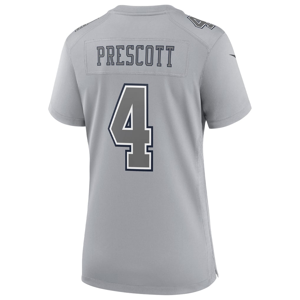 Women's Dallas Cowboys Dak Prescott Nike Gray Atmosphere Fashion Game Jersey - Image 4