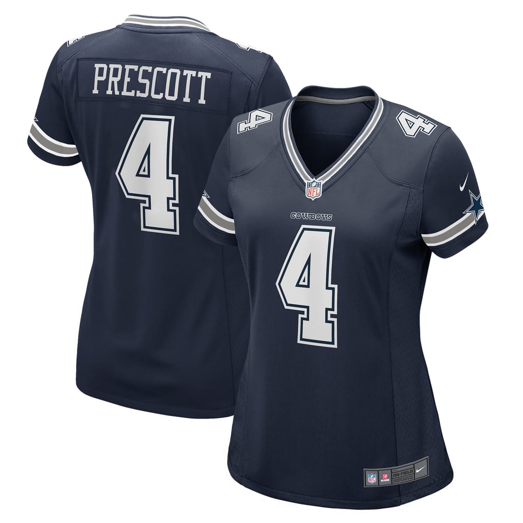 Women's Dallas Cowboys Dak Prescott Nike Navy Game Team Jersey - Image 2