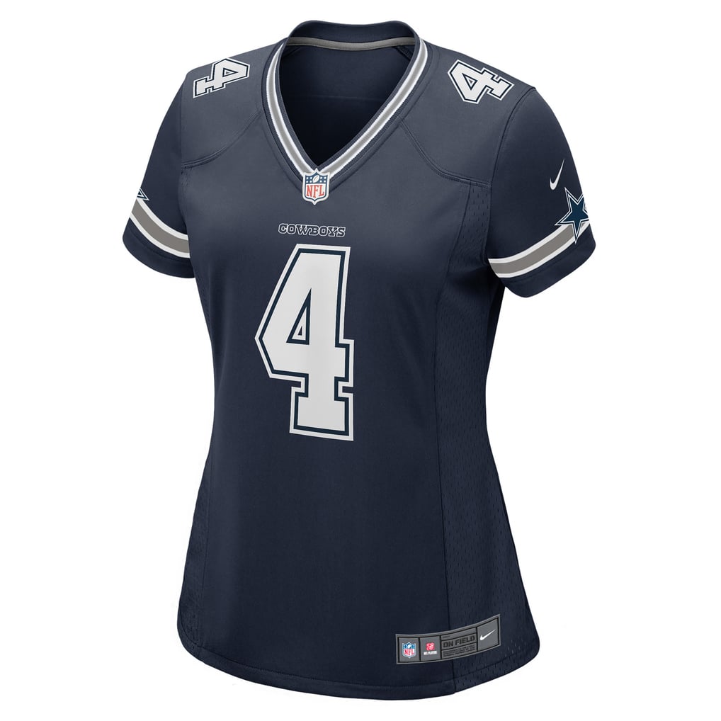 Women's Dallas Cowboys Dak Prescott Nike Navy Game Team Jersey - Image 3