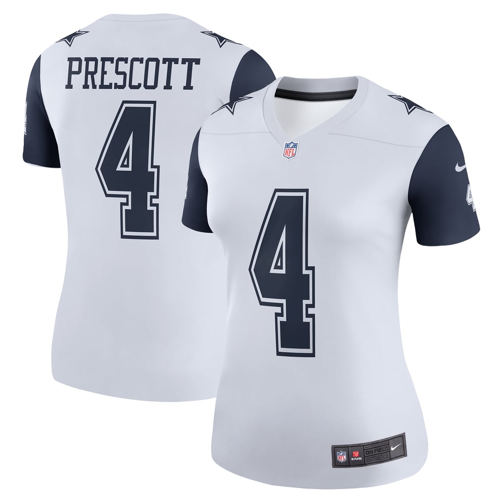 Women's Dallas Cowboys Dak Prescott Nike  White Legend Player Performance Top - Image 1