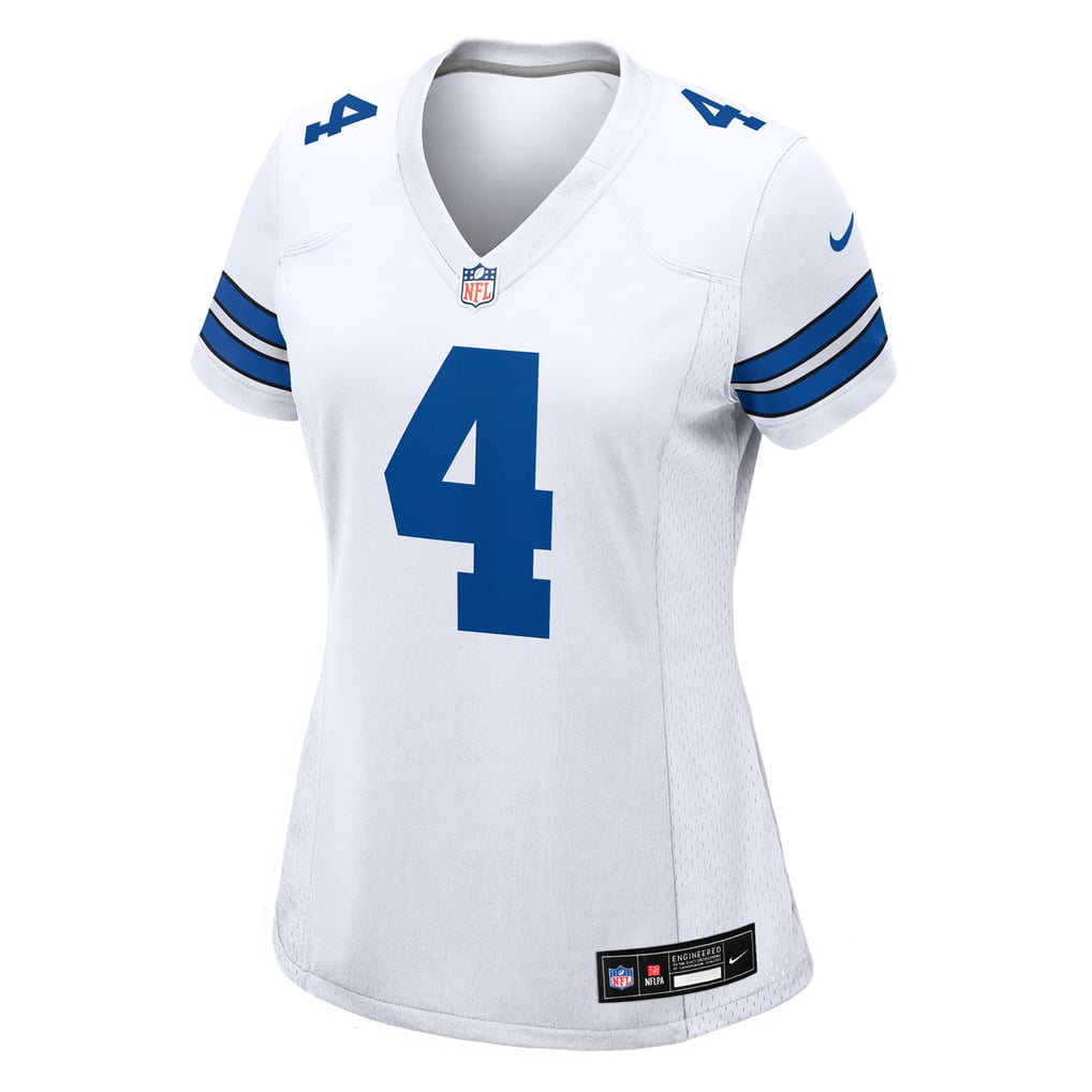 Women's Dallas Cowboys Dak Prescott Nike White Team Game Jersey - Image 3