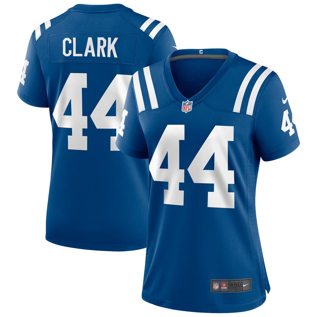 Women's Indianapolis Colts Dallas Clark Nike Royal Game Retired Player Jersey - Image 1