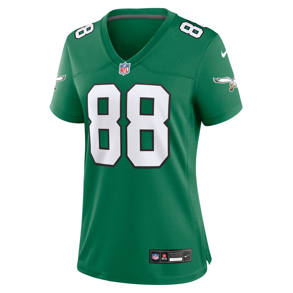 Women's Philadelphia Eagles Dallas Goedert Nike Kelly Green Alternate Game Jersey - Image 3
