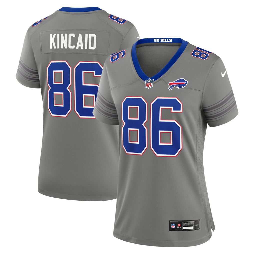 Women's Buffalo Bills Dalton Kincaid Nike Gray Nickel City Game Jersey - Image 2