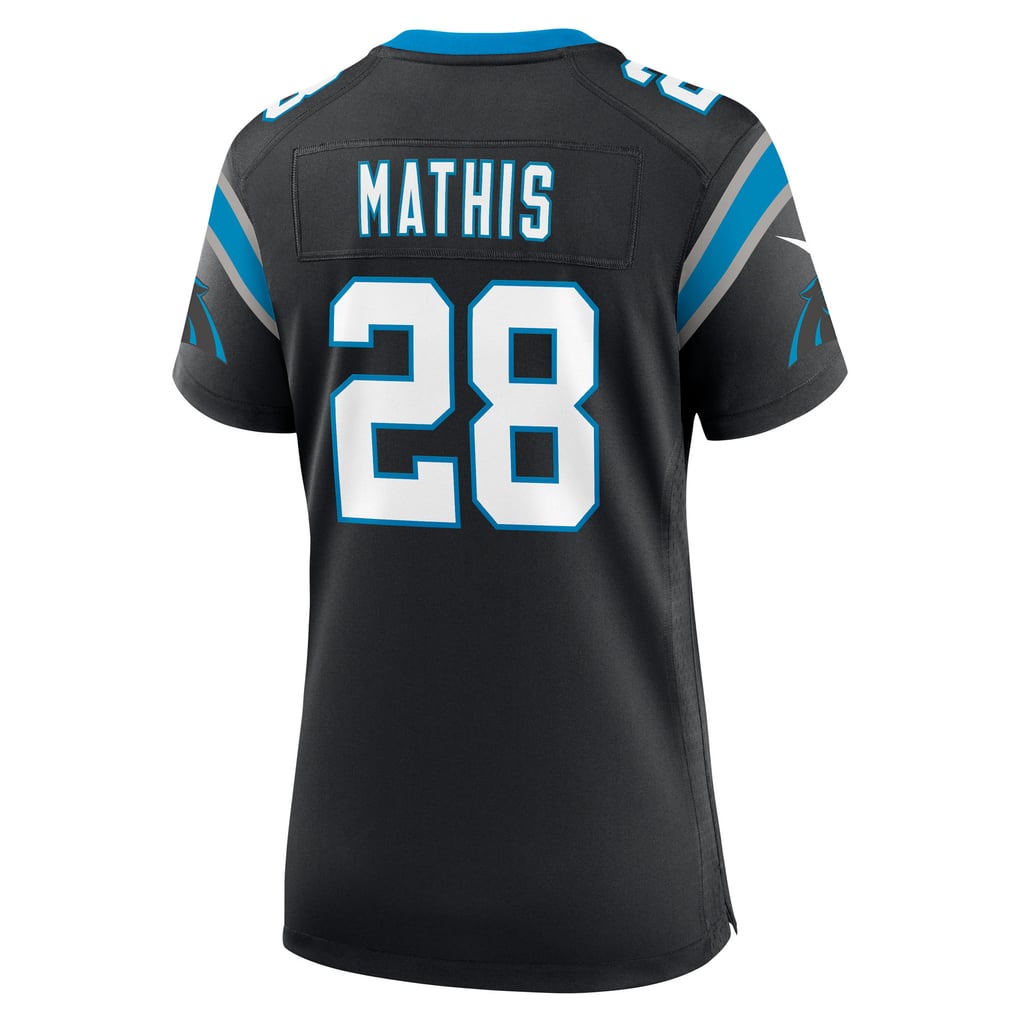 Women's Carolina Panthers Damarri Mathis Nike Black Team Game Jersey - Image 4