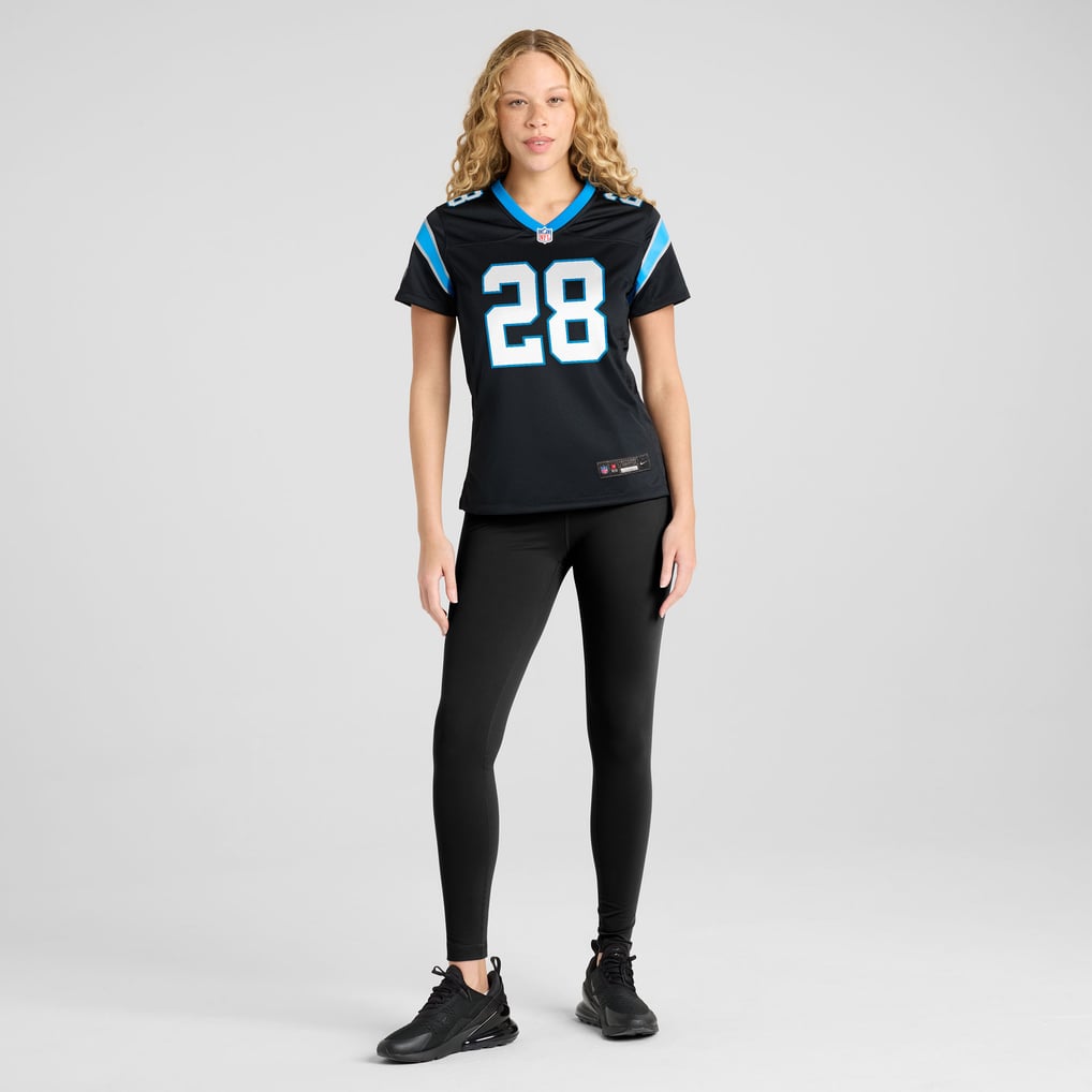 Women's Carolina Panthers Damarri Mathis Nike Black Team Game Jersey - Image 5