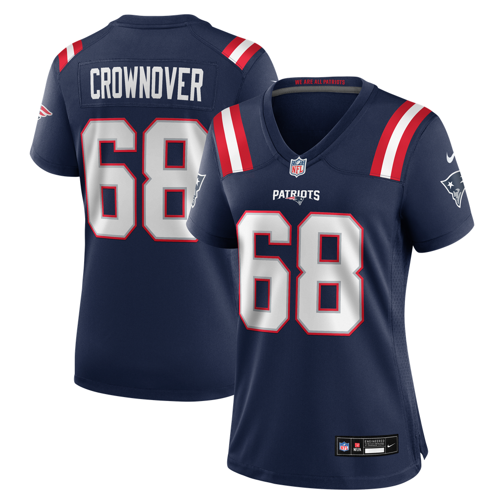 Women's New England Patriots Dametrious Crownover Nike Navy Team Game Jersey - Image 2