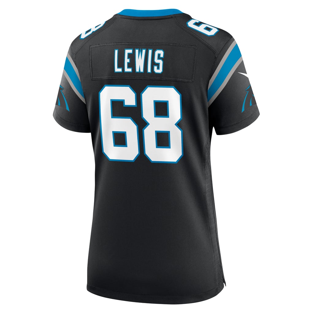 Women's Carolina Panthers Damien Lewis Nike Black Game Jersey - Image 4