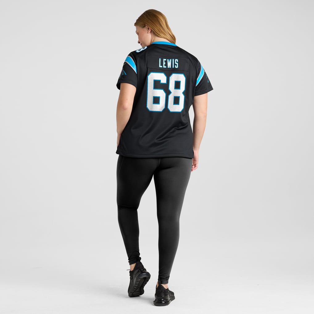 Women's Carolina Panthers Damien Lewis Nike Black Game Jersey - Image 8