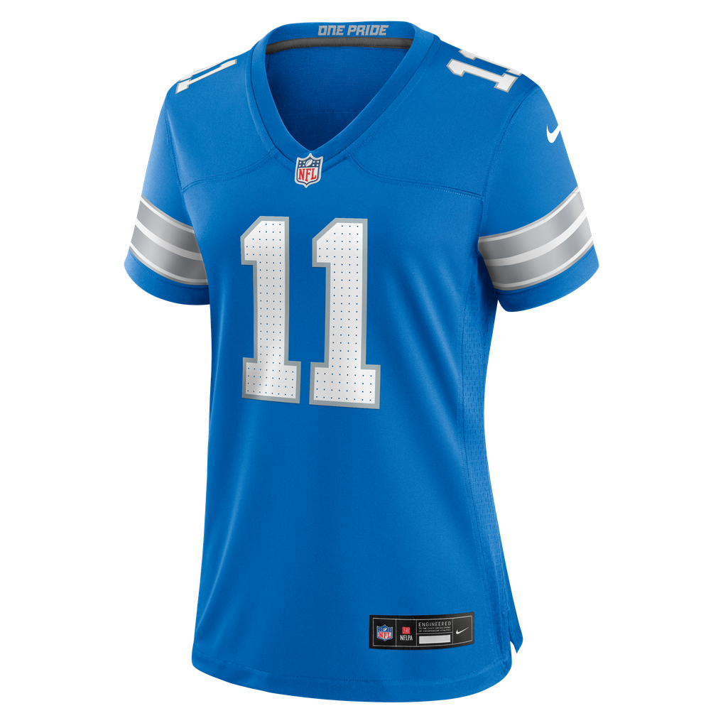 Women's Detroit Lions Damone Clark Nike  Blue Team Game Jersey - Image 3